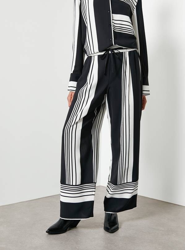 For All The Love Stripe Printed Co-ord Wide Leg Trousers 20